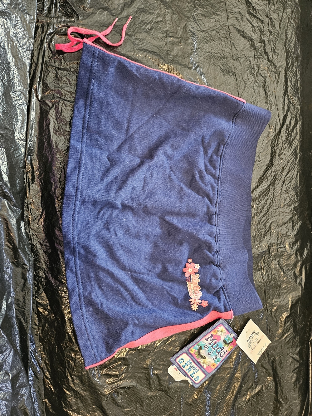 Mudd Mudd Jeans Girls 14 Blue & Pink Shorts NWT